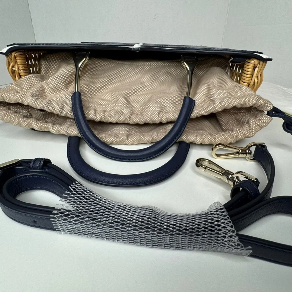 Kate Spade Wing It Butterfly Wicker Satchel/Crossbody Novelty Collector Bag